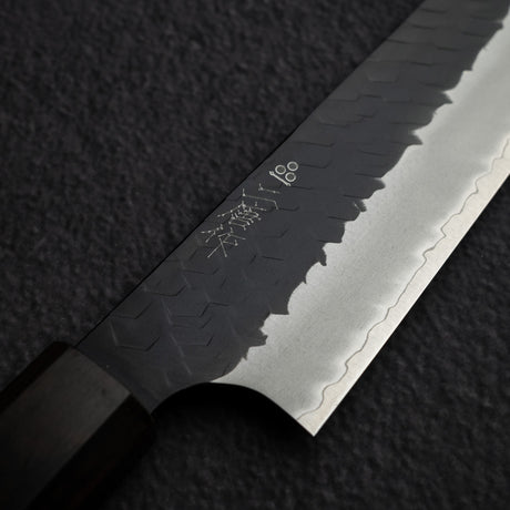 Nigara SG2 Kurouchi Tsuchime K-Tip Sujihiki 255mm Ebony