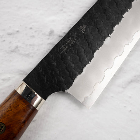 Nigara SG2 Kurouchi Tsuchime Gyuto 210mm Western Ironwood