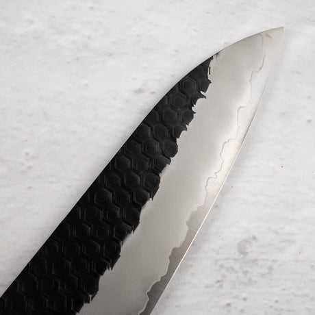 Nigara SG2 Kurouchi Tsuchime Gyuto 210mm Western Ironwood