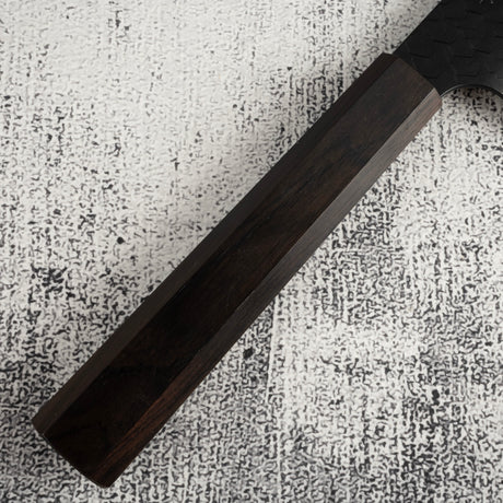 Nigara SG2 KU Santoku 180mm Tsuchime Ebony