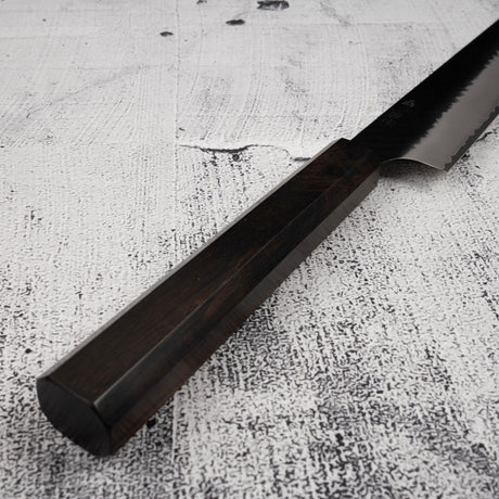 Nigara SG2 Kurouchi Tsuchime Sujihiki 240mm Ebony Handle
