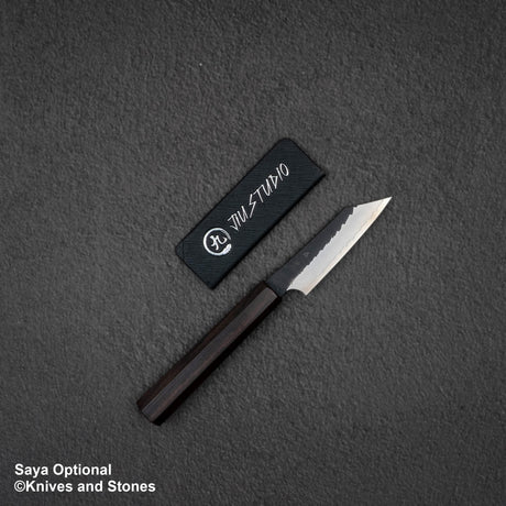 Nigara SG2 Kurouchi Tsuchime K tip Paring Knife 90mm