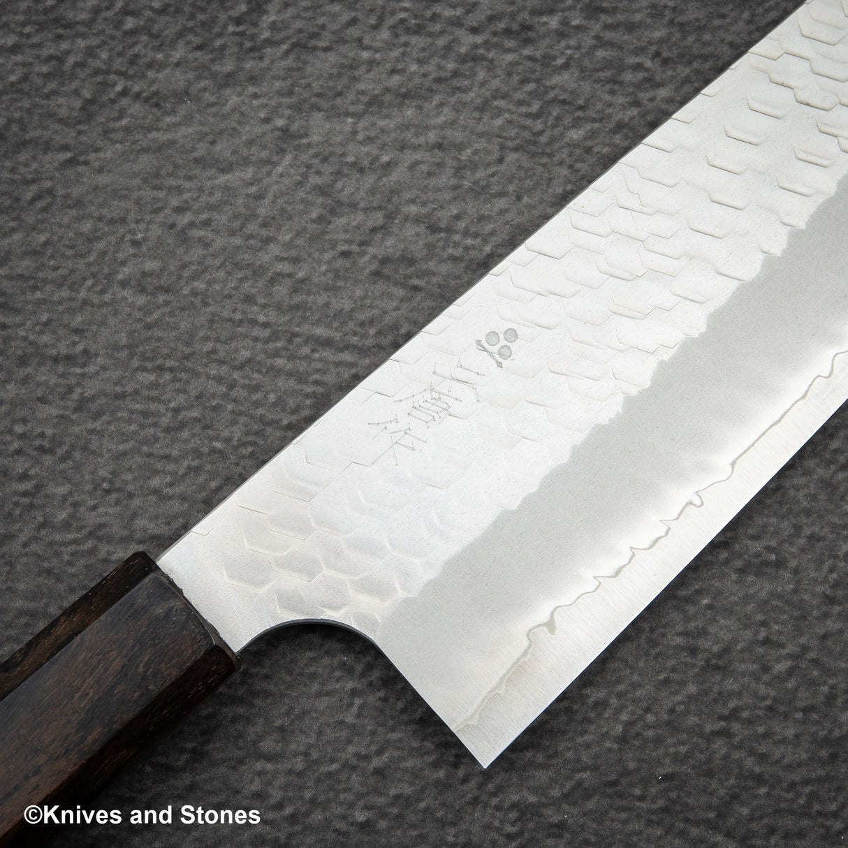 Nigara SG2 Tsuchime Matt Migaki K tip Nakiri 180mm Ebony Handle
