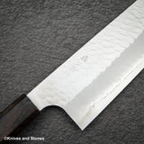 Nigara SG2 Tsuchime Matt Migaki K tip Nakiri 180mm Ebony Handle