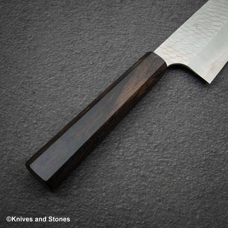 Nigara SG2 Tsuchime Matt Migaki K tip Nakiri 180mm Ebony Handle