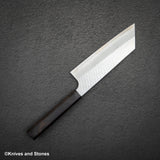 Nigara SG2 Tsuchime Matt Migaki K tip Nakiri 180mm Ebony Handle