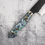 Nigara SG2 Mother-of-pearl K-tip Gyuto 210mm Kurouchi Tsuchime