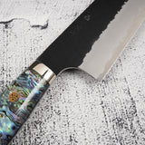 Nigara SG2 Mother-of-pearl K-tip Gyuto 210mm Kurouchi Tsuchime
