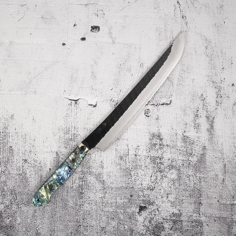 Nigara SG2 Kurouchi Tsuchime Sakimaru Sujihiki 270mm Mother-of-pearl Handle