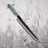 Nigara SG2 Mother-of-pearl Sakimaru Sujihiki 300mm Kurouchi Tsuchime