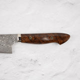 Nigara Anmon (暗紋) SG2 Raindrop Damascus Gyuto 210mm Western Ironwood