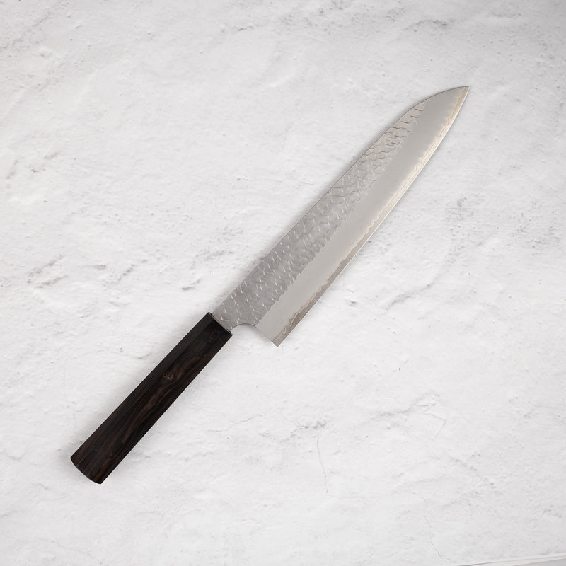 Nigara SG2 Tsuchime Matt Migaki Gyuto 240mm Ebony