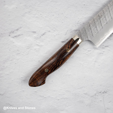 Nigara SG2 Tsuchime Matt Migaki Gyuto 240mm Western Ironwood with Saya