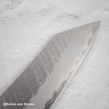 Nigara SG2 Tsuchime Matt Migaki K-tip Gyuto 210mm Western Ironwood