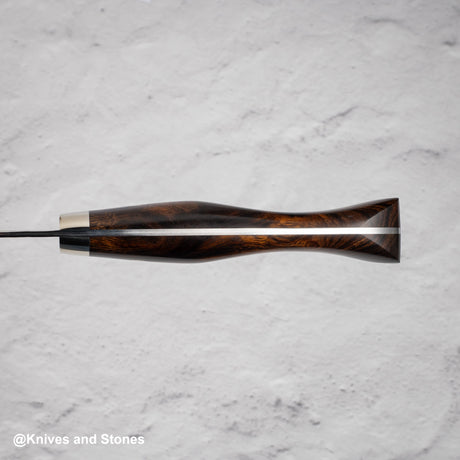 Nigara SG2 Tsuchime Matt Migaki K-tip Nakiri 180mm Western Ironwood