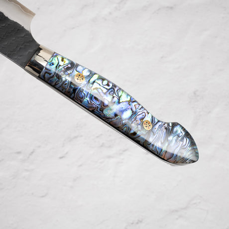 Nigara SG2 Tsuchime Kurouchi K-tip Sujihiki 255mm Mother-of-pearl handle