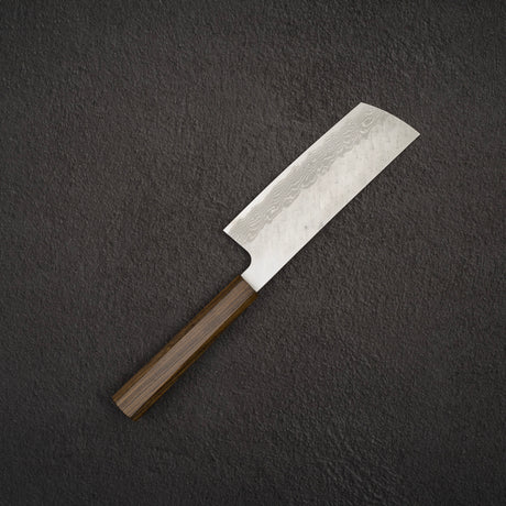 Nigara VG10 Damascus Tsuchime Nakiri 165mm