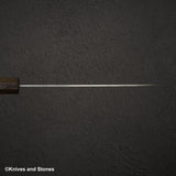 Nigara Aogami (Blue) Super Matt Migaki Tsuchime Finished Petty 150mm Black Chacate
