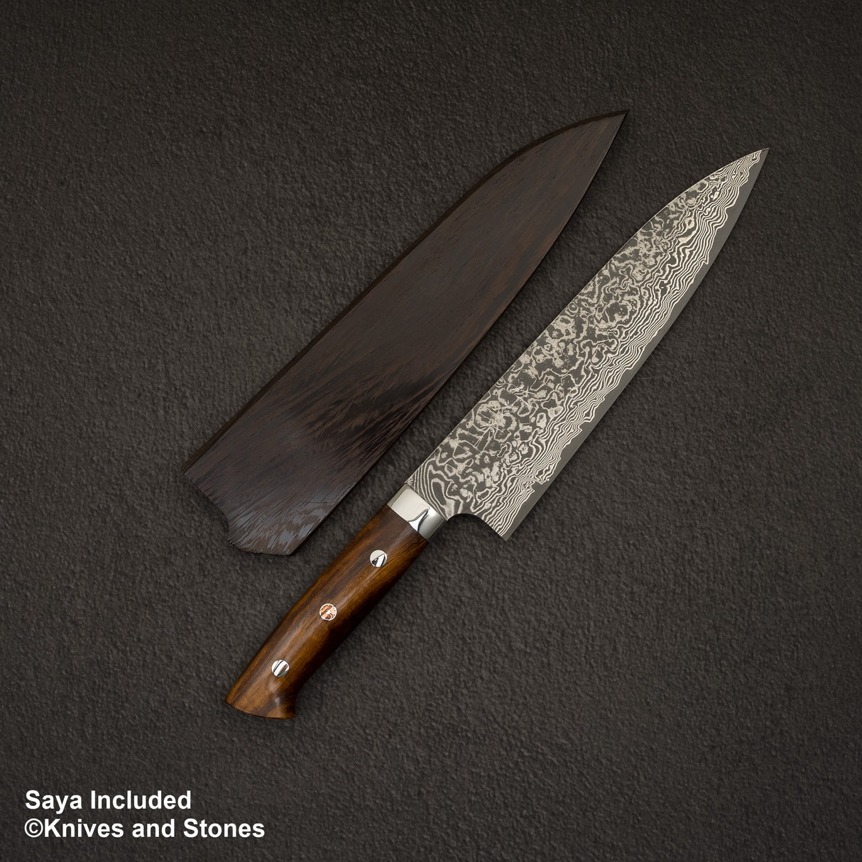 사지 타케시 SG2 블랙 다마스커스 규토(셰프나이프) 210mm 아이언우드 핸들