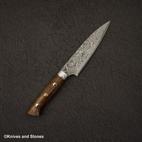 사지 타케시 SG2 블랙 다마스커스 페티 130mm 아이언우드 핸들