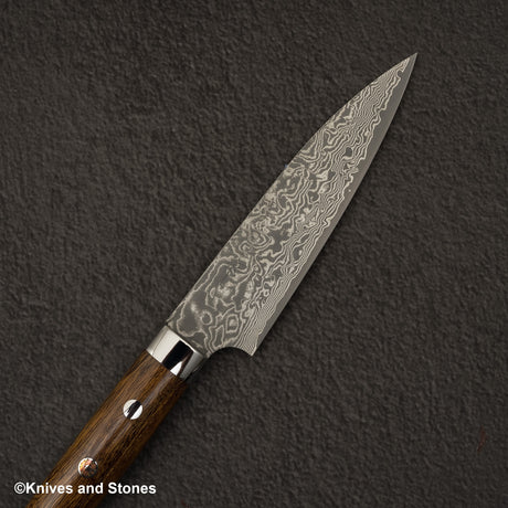 사지 타케시 SG2 블랙 다마스커스 페티 130mm 아이언우드 핸들