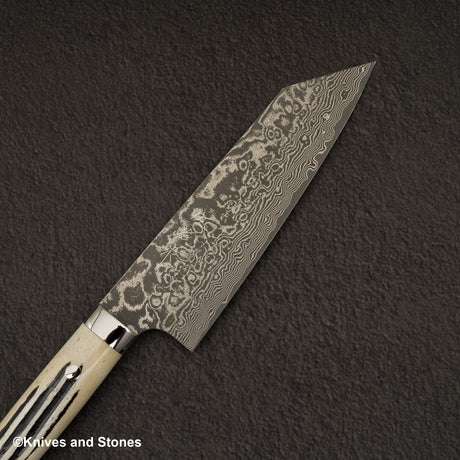 사지 타케시 SG2 블랙 다마스커스 분카 180mm 스태그 핸들
