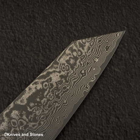 사지 타케시 SG2 블랙 다마스커스 분카 180mm 스태그 핸들