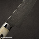 사지 타케시 SG2 블랙 다마스커스 규토(셰프나이프) 180mm 스태그 핸들