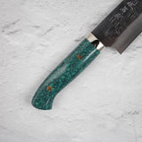 Takeshi Saji SRS13 Gyuto 240mm Western Green Turquoise with Saya