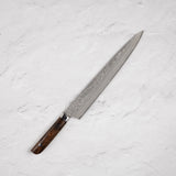 Saji Damascus Sujihiki 270mm VG10 Ironwood