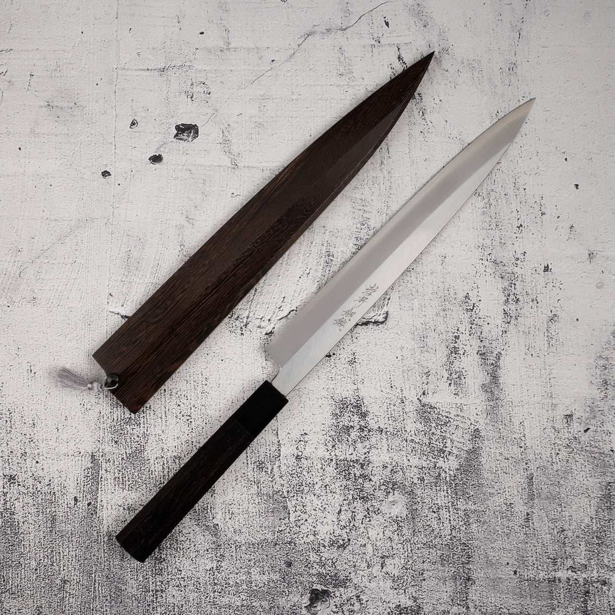 사카이 타카유키 긴탄 은삼강 좌손용 야나기바(사시미칼) 270mm 사야 포함