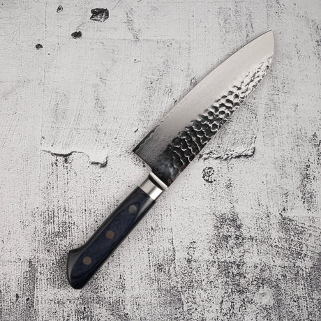 Sakai Takayuki VG10 33 Layer Damascus Santoku 180mm Limited Blue Handle