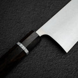 Shibata Koutetsu Chromax Boss Nakiri 175mm, Ebony White Ring Handle