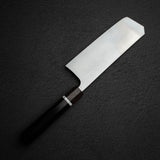 Shibata Koutetsu Chromax Boss Nakiri 175mm, Ebony White Ring Handle