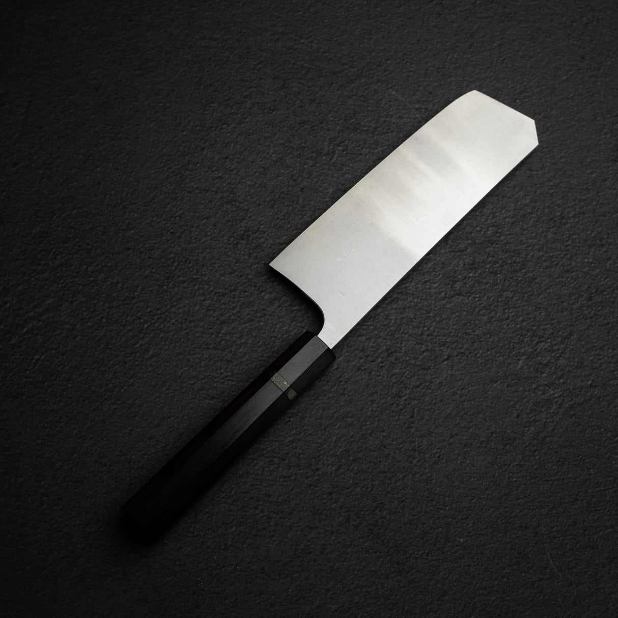 시바타 코테츠 크로맥스 보스 나키리(야채칼) 175mm 에보니 블랙 링 핸들