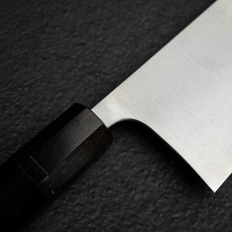 Shibata Koutetsu Chromax Boss Nakiri 175mm, Ebony Black Ring Handle