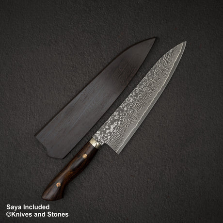 Shigeki Tanaka SG2 Gyuto 210mm Ironwood Western Handle