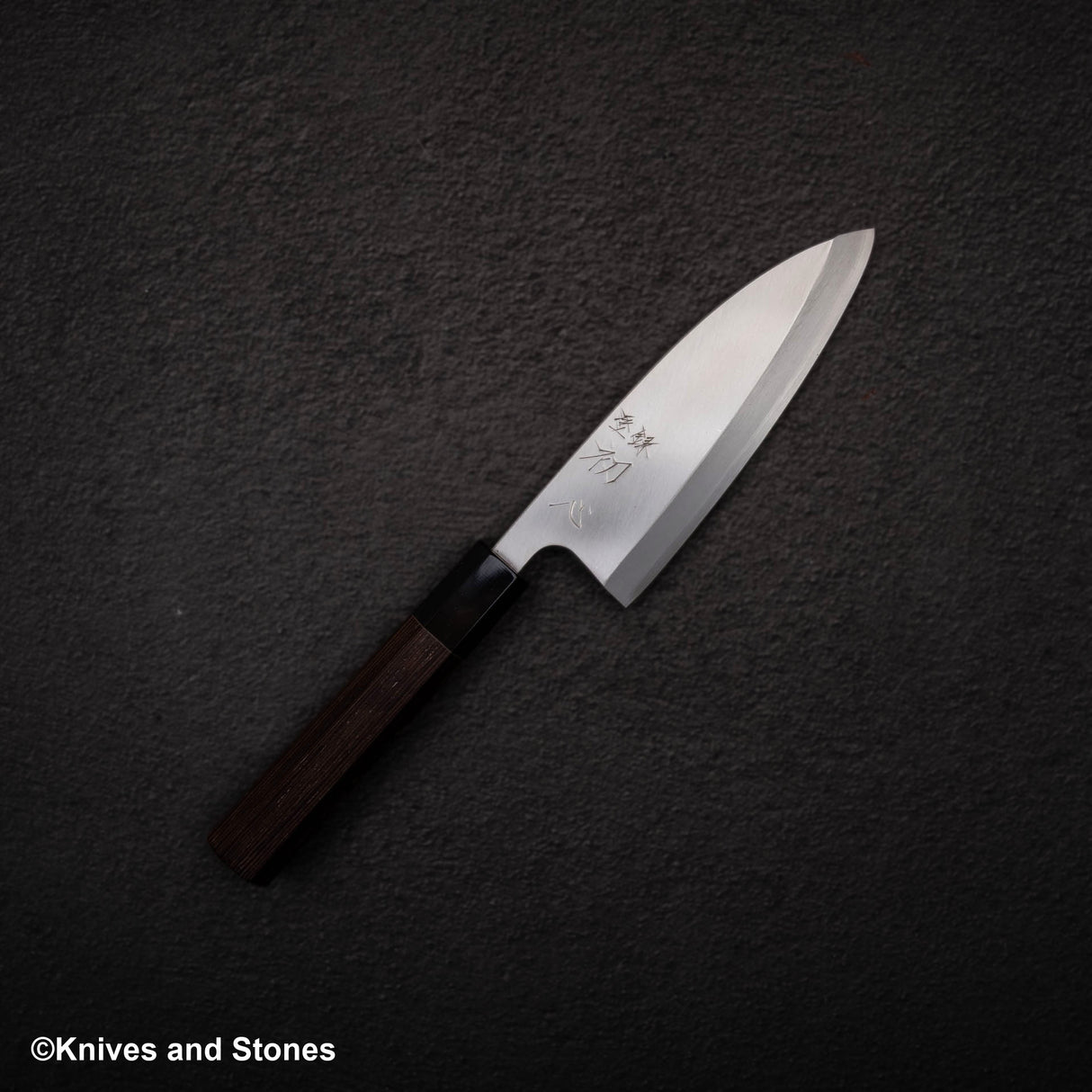 하츠코코로 x 묘진 시라사기 은삼강 데바(생선손질칼) 150mm