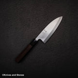 하츠코코로 x 묘진 시라사기 은삼강 데바(생선손질칼) 150mm