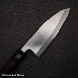 하츠코코로 x 묘진 시라사기 은삼강 데바(생선손질칼) 150mm