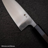 하츠코코로 x 묘진 시라사기 은삼강 데바(생선손질칼) 150mm