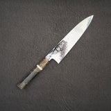 Sukenari ZDP-189 Damascus Gyuto 210mm Birch Burl Handle