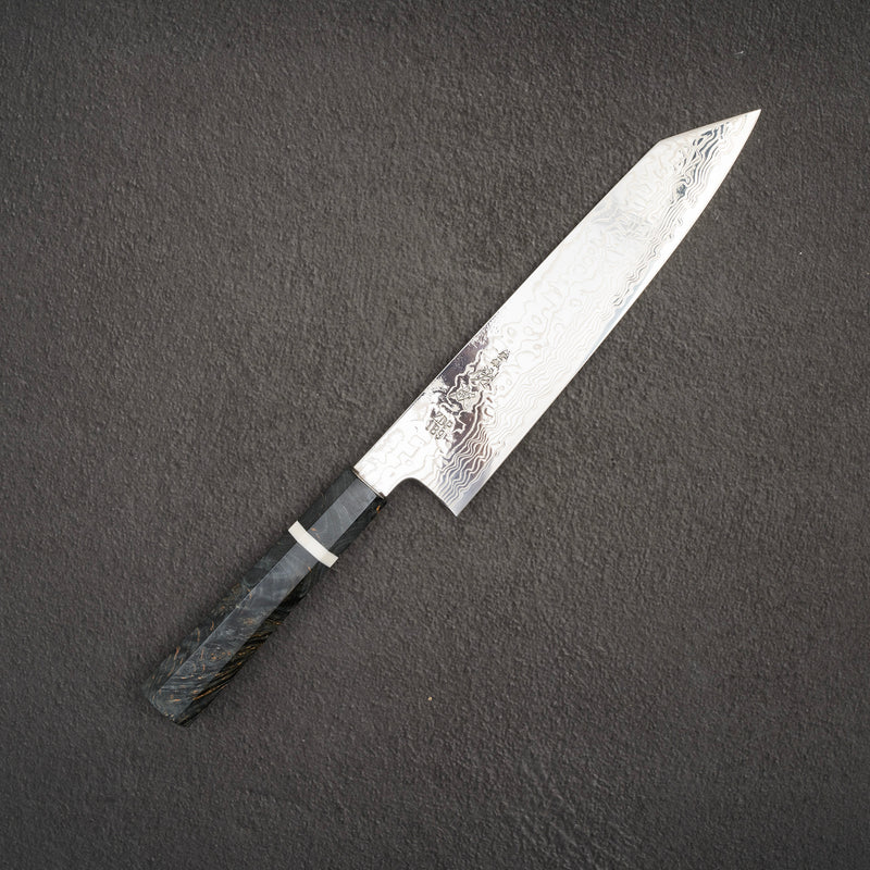 Sukenari ZDP-189 Damascus Kiritsuke (K-tip) Gyuto 240mm Birch Burl Handle