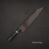 Sukenari ZDP-189 Damascus Kiritsuke (K-tip) Gyuto 240mm Birch Burl Handle