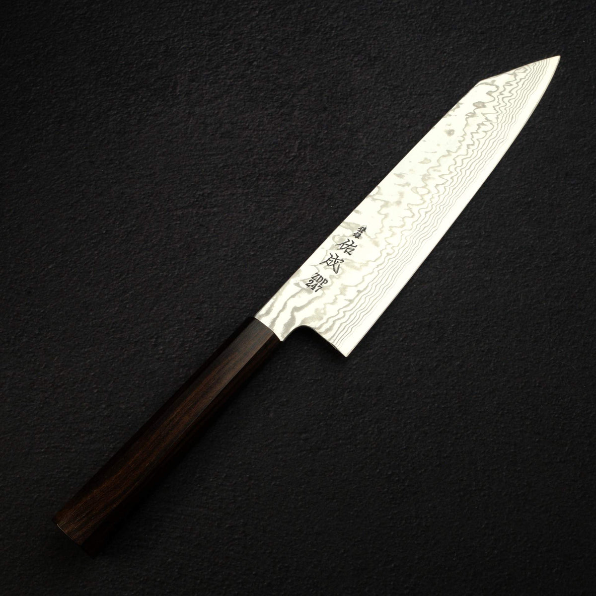 Sukenari ZDP-247 Damascus K-tip Gyuto 240mm, Ebony Handle