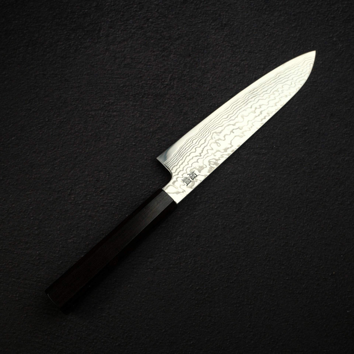 Sukenari ZDP-247 Damascus Santoku 180mm, Ebony Handle