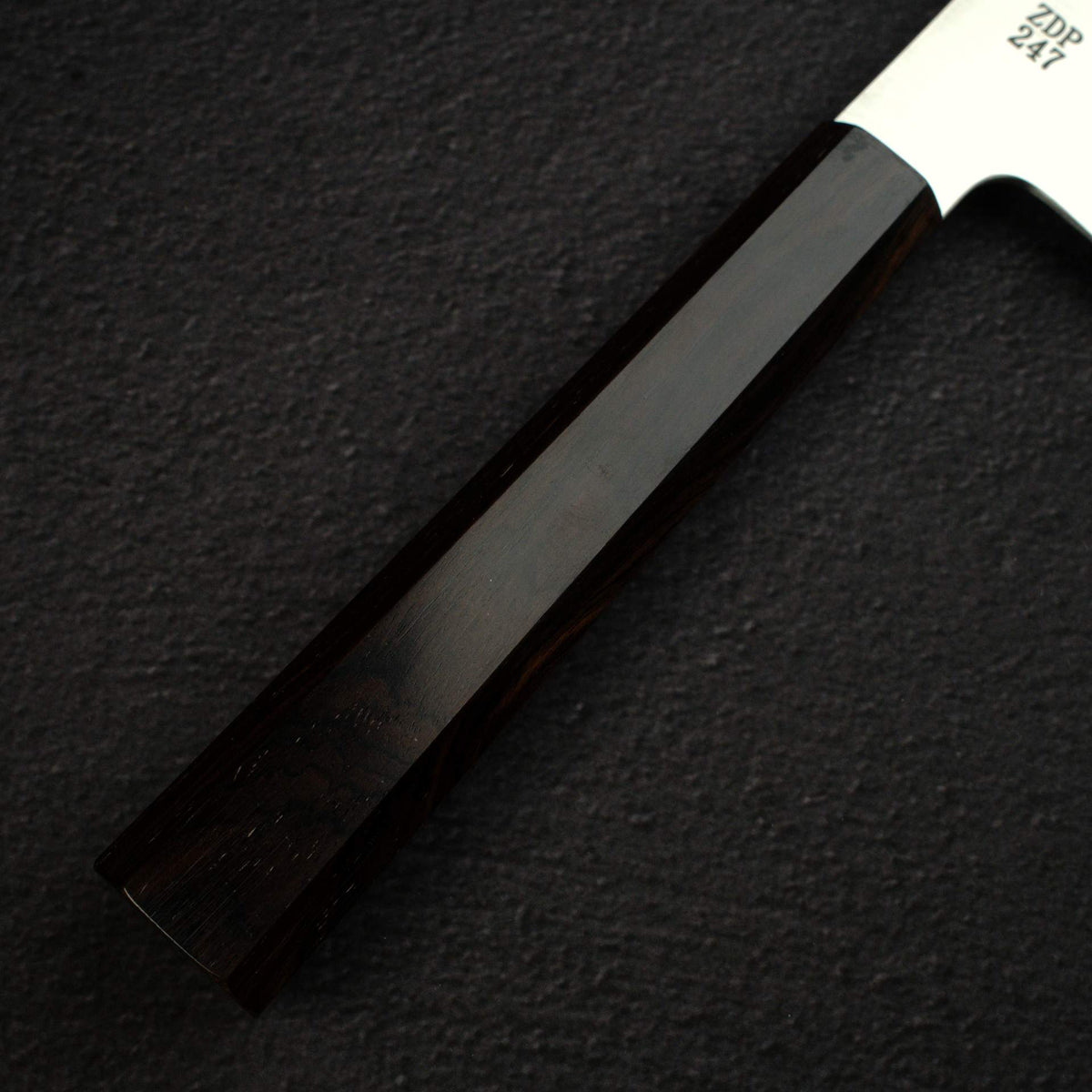 Sukenari ZDP-247 Hairline K-tip Gyuto 240mm, Ebony Handle