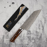 사지 타케시 SG2 블랙 다마스커스 분카 180mm 아이언우드 핸들