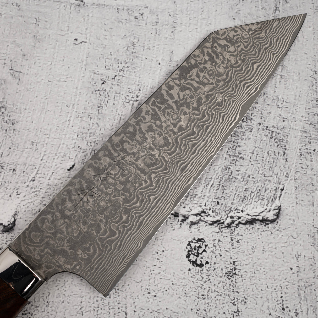 사지 타케시 SG2 블랙 다마스커스 분카 180mm 아이언우드 핸들