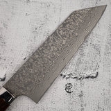 사지 타케시 SG2 블랙 다마스커스 분카 180mm 아이언우드 핸들